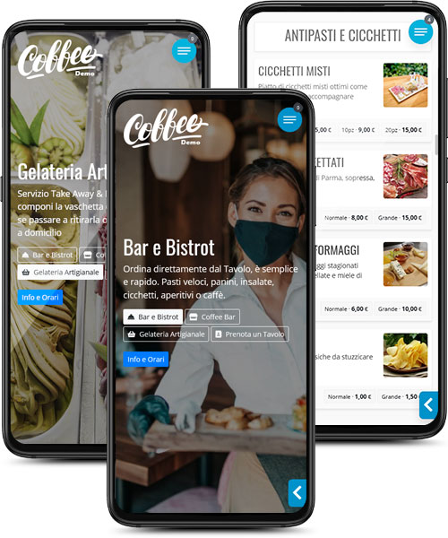 Menù Digitale Bar Bistrot e Gelateria Artigianale d'Asporto